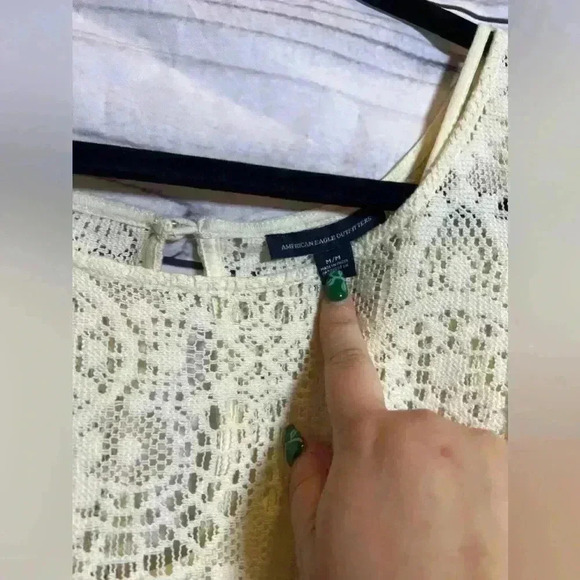 American Eagle lace bell sleeve dress - Picture 2 of 5